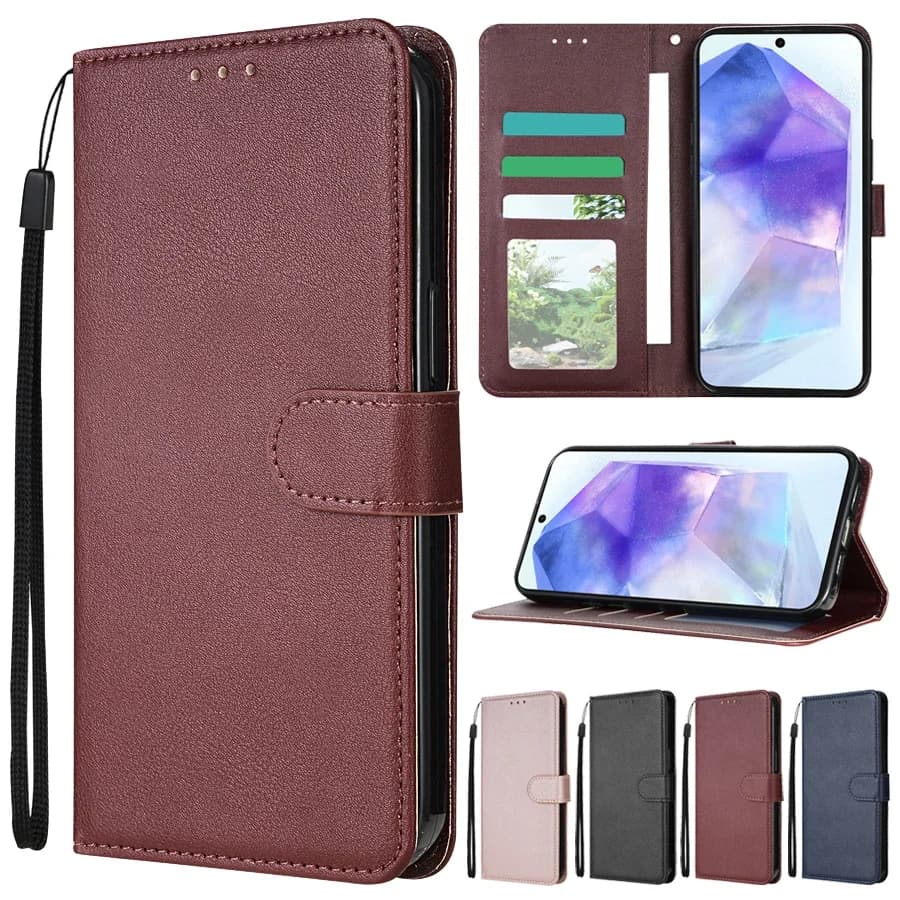 Custodia in pelle a portafoglio per Samsung Galaxy A05s A06 A07 A12 A13 A14 A15 A16 A17 A24 A26 A34 A35 A36 A52 A53 A54 A55 A56