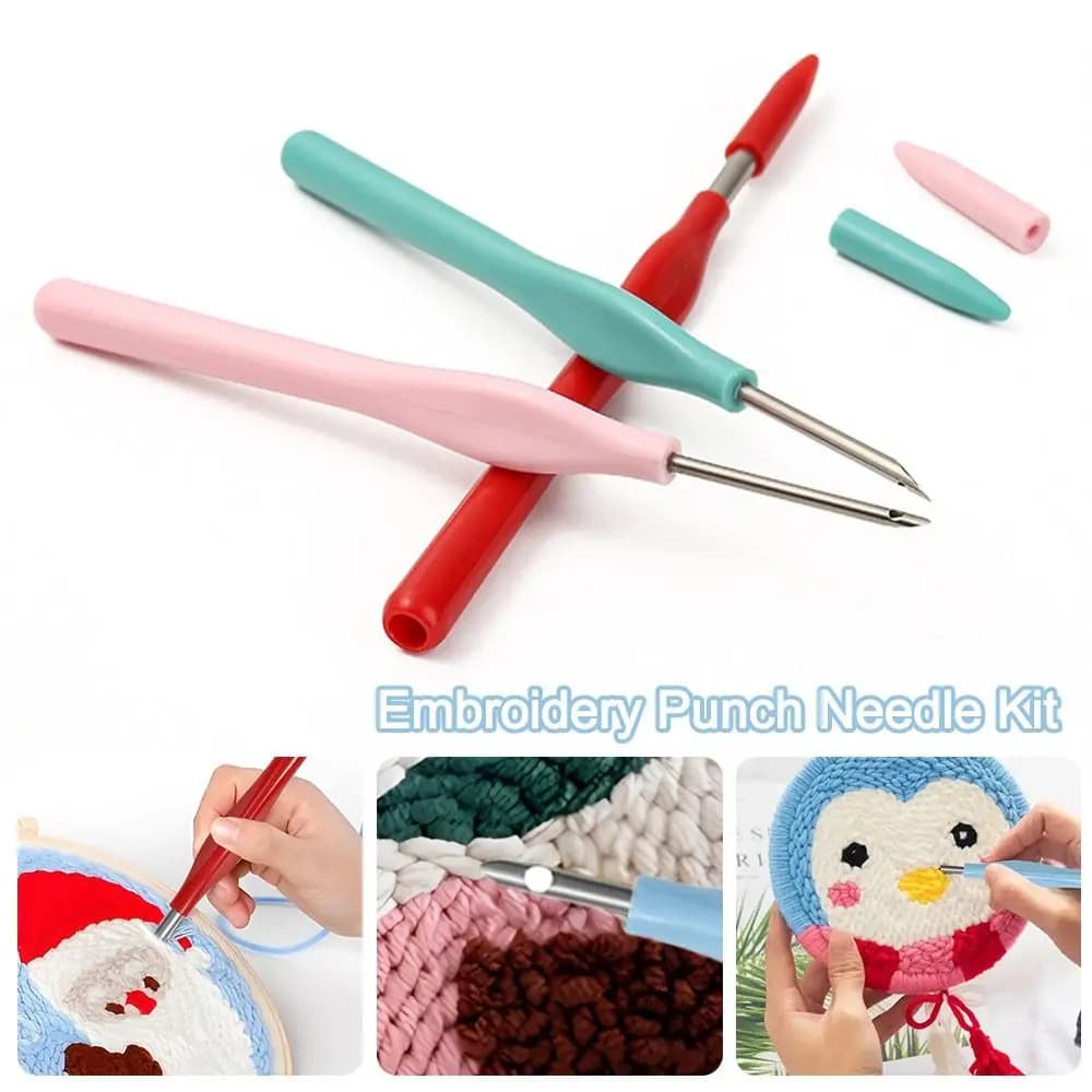 1/4-piece adjustable embroidery needles kit, cross stitch tools, embroidery pen