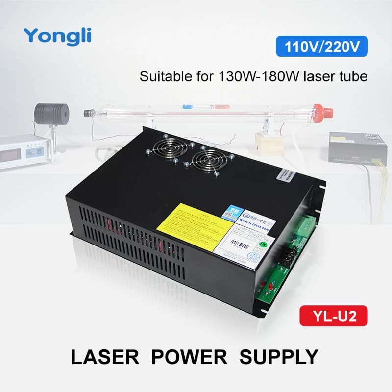 Alimentatore Laser CO2 Yongli 130W-180W YL-U2, Componenti per Macchine di Incisione e Taglio Laser