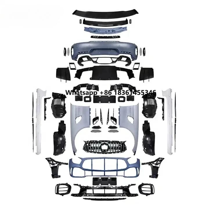 For GTR Body Kit GT GTC GTS GTR Style Car Accessories Car Auto Rear Bumper Diffuser Bodykit