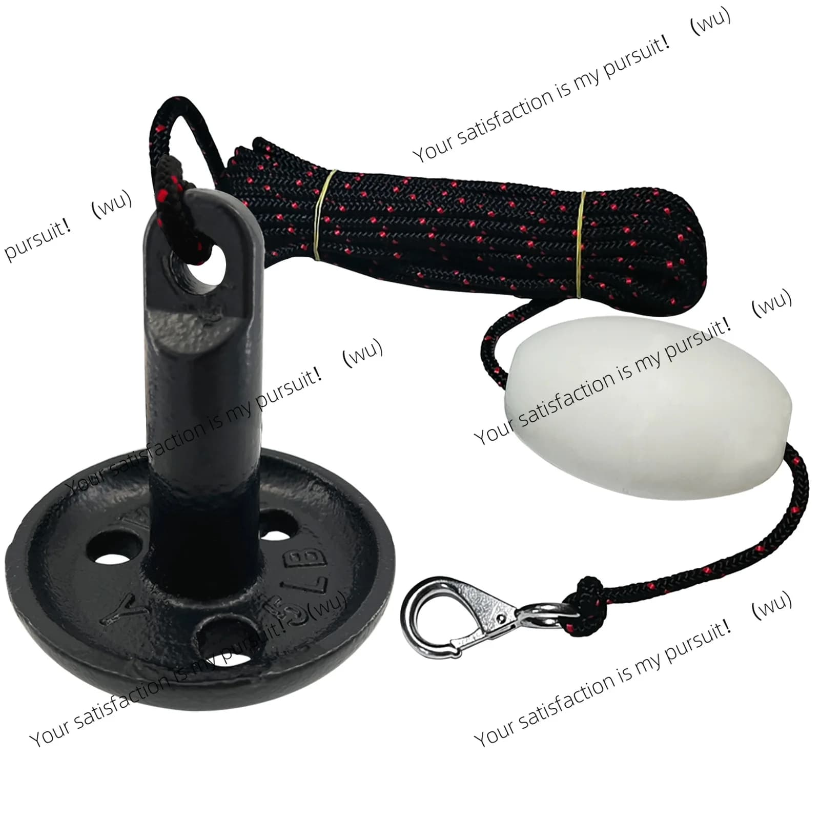 Mushroom anchor set including anchor/rope/hook/float, marine hardware accessories