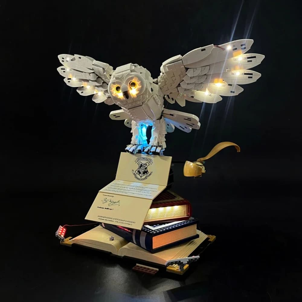 Kit di luci a LED RC per 76391 Harrysing Hedwig Building Blocks Lampada decorativa con telecomando (non include i blocchi da costruzione Lego)