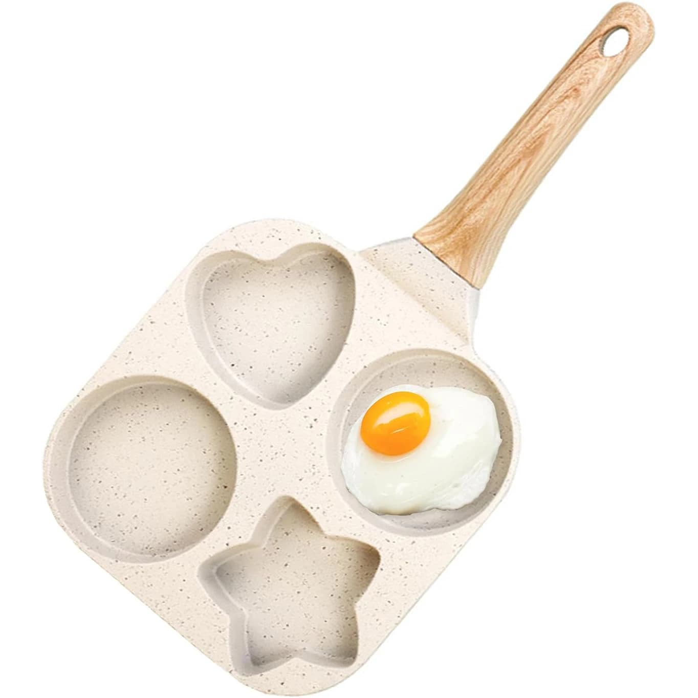 Anti-stick frying pan for eggs from 4 cups Non-stick pan for grilled healthy granite eggs with anti-coating handle