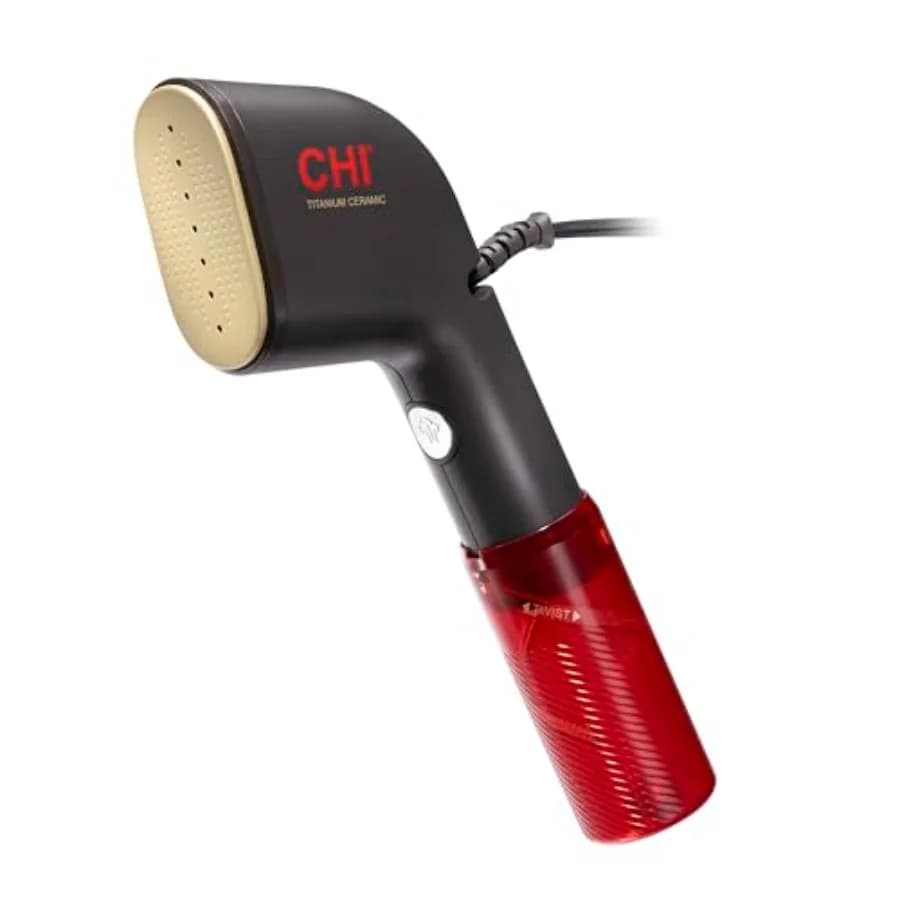 Ferro da Stiro a Vapore Portatile 2-in-1 Pieghevole da Viaggio per Vestiti, con Serbatoio Grande da 120 ml per un Utilizzo fino a 6 Minuti