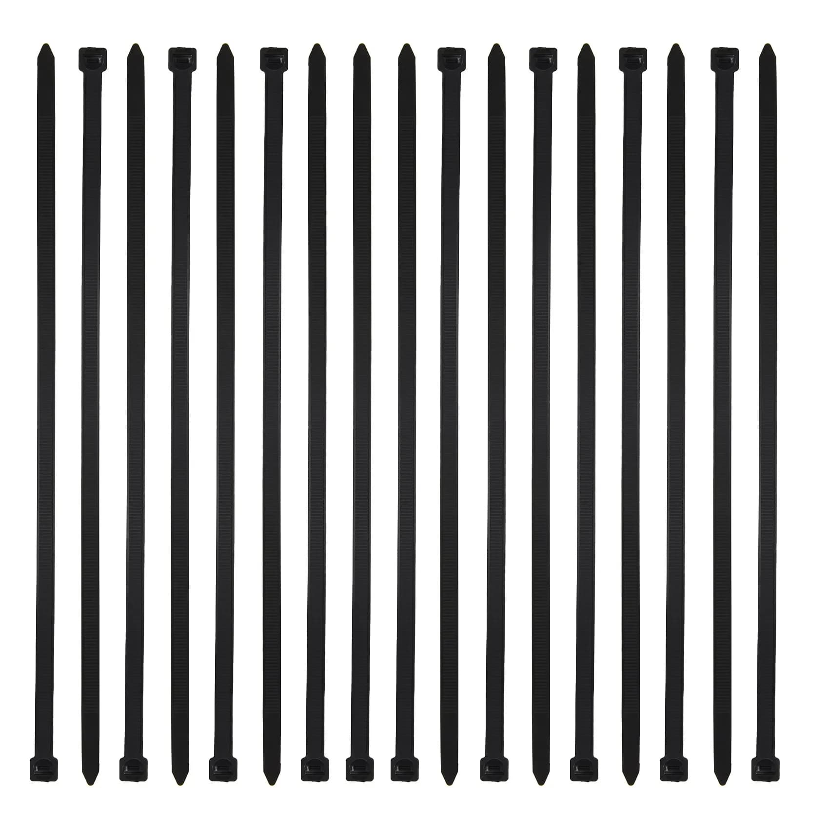 A72P Zip Ties 12 Inch Heavy Duty Zip Ties With 120 Pounds Tensile Strength, Black Cable Ties, 100 Pieces