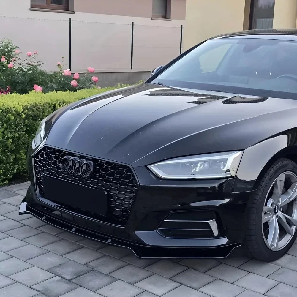 For Audi A5 Base Saloon & Coupé B9 2016-2019 Splitter Front Lip bumper Front Spoiler Diffuser Kit Carrozzeria Tuning
