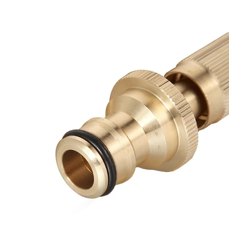 Nozzle Water Gun Brass High Pressure Direct Spray Sprinkler Quick Connector Home Garden Hose Adjustable Gun