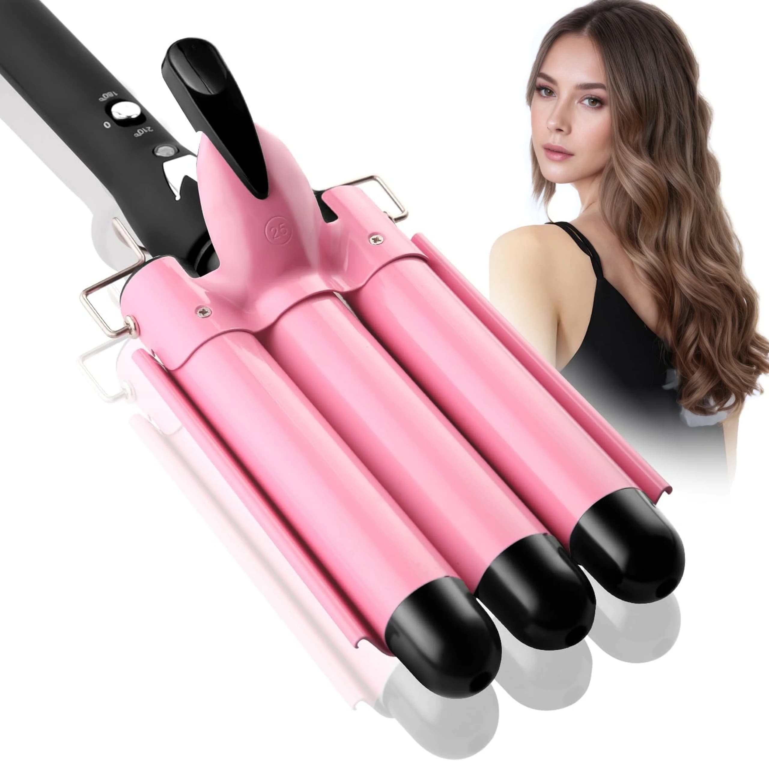 IRUIBEAUTY Professional ceramic curling iron Triple Barrel Bigodino for hair Ferries Styler Hair Waver Tools for styling