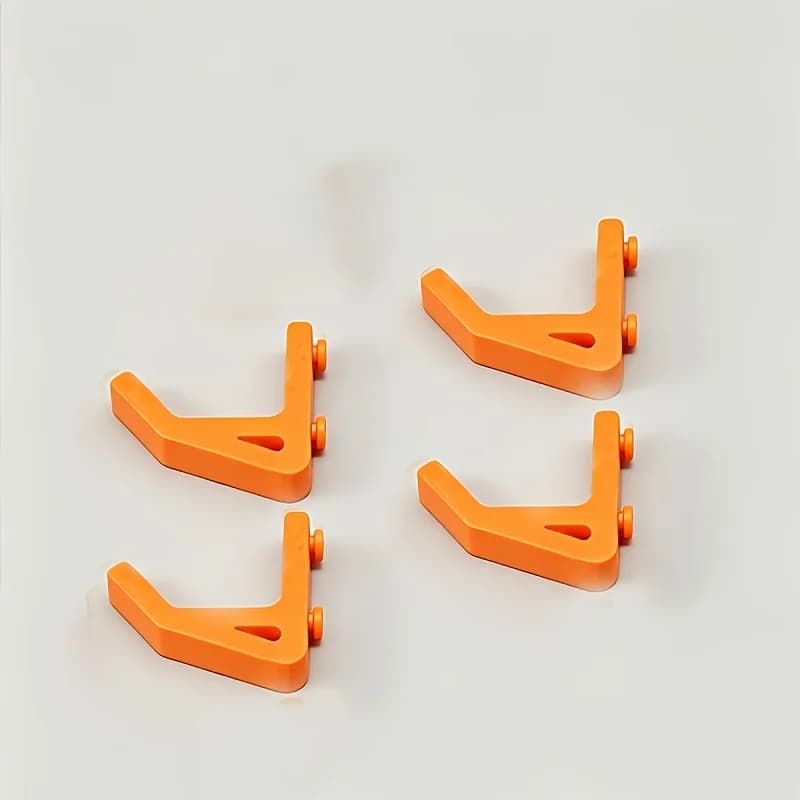 4PCS Storage Rack Post Special Hooks, Heavy Duty Shelf Clasp Hooks, Perforated Board Hooks, Garage Tool Storage Organizer