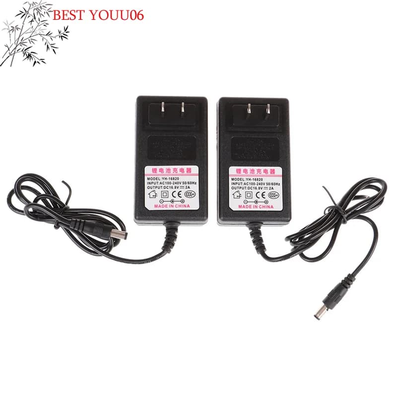 Hot 16.8V 2A AC/DC Adapter Fitness Massage Gun Power Supply Cord Charge