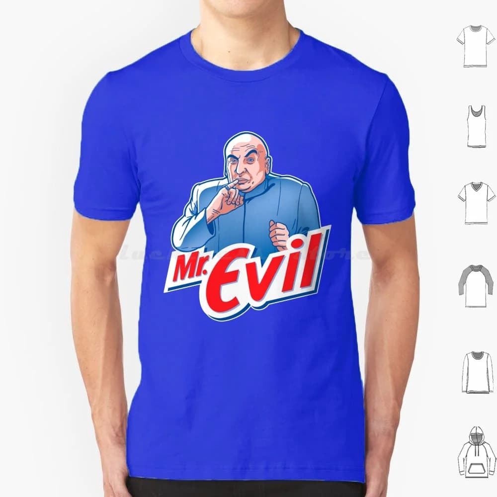Mr Evil T Shirt Big Size 100% cotone Getsousa Movie Divertente Umorismo Evil Villain Logo Cartoon Pop Culture Clean