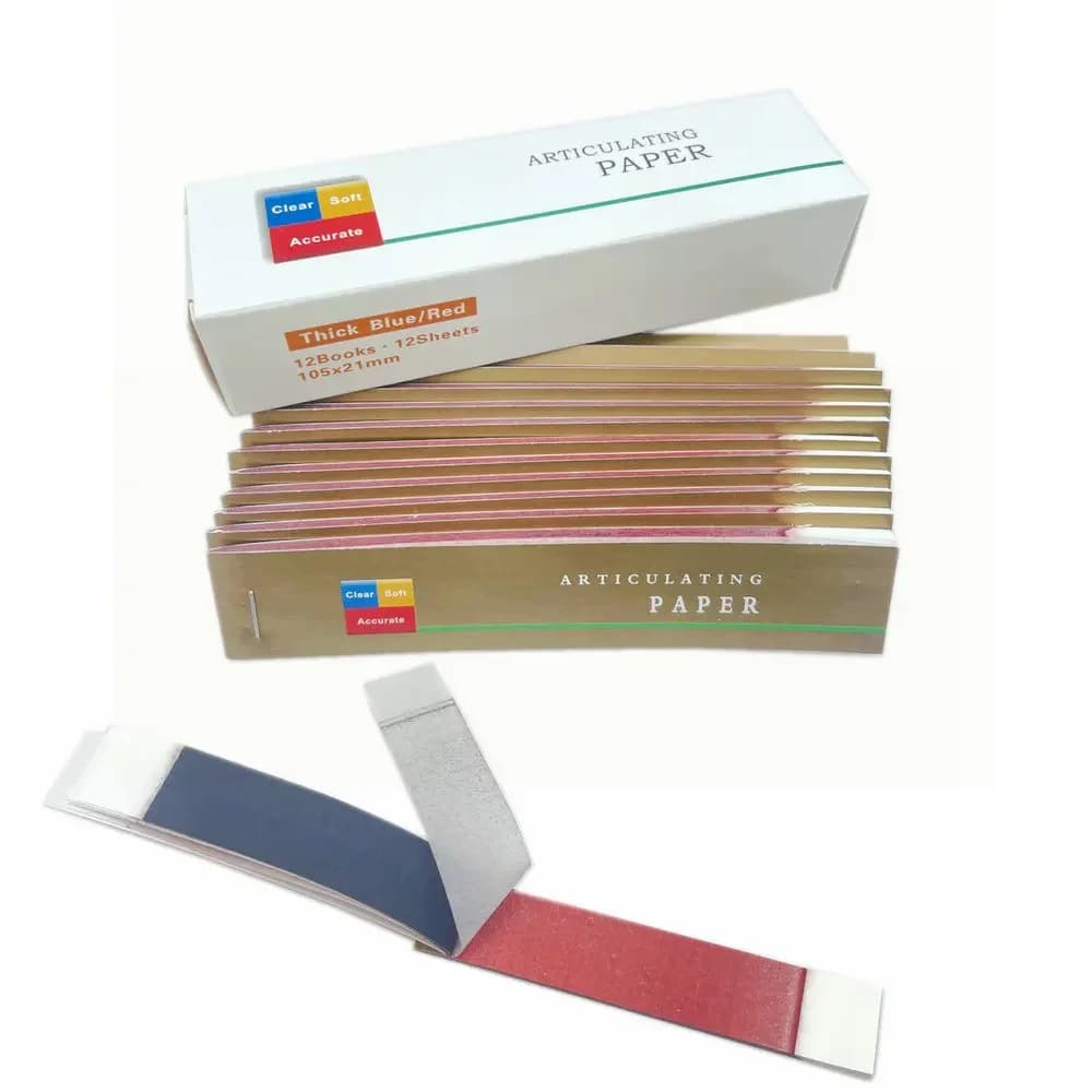 144 fogli di carta per articolazione dentale strisce per laboratorio dentale prodotti dentista orale sbiancamento dei denti strumenti per materiali dentali