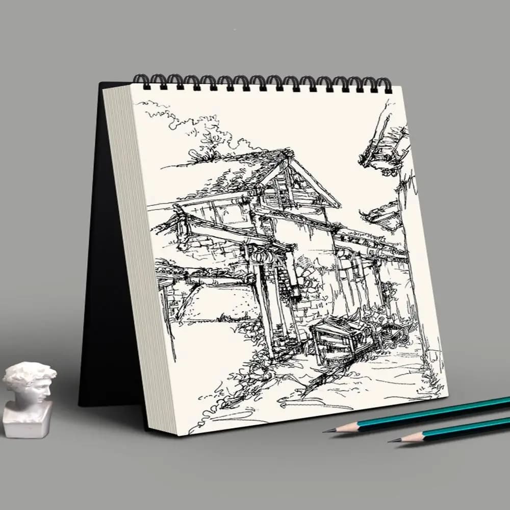 30Sheets 8K 16K Coil Sketchbook Spiral Bound Eco-Friendly Thick Drawing Paper Acid Free A4 A5 A6 Artist Sketch Pad Oil Painting