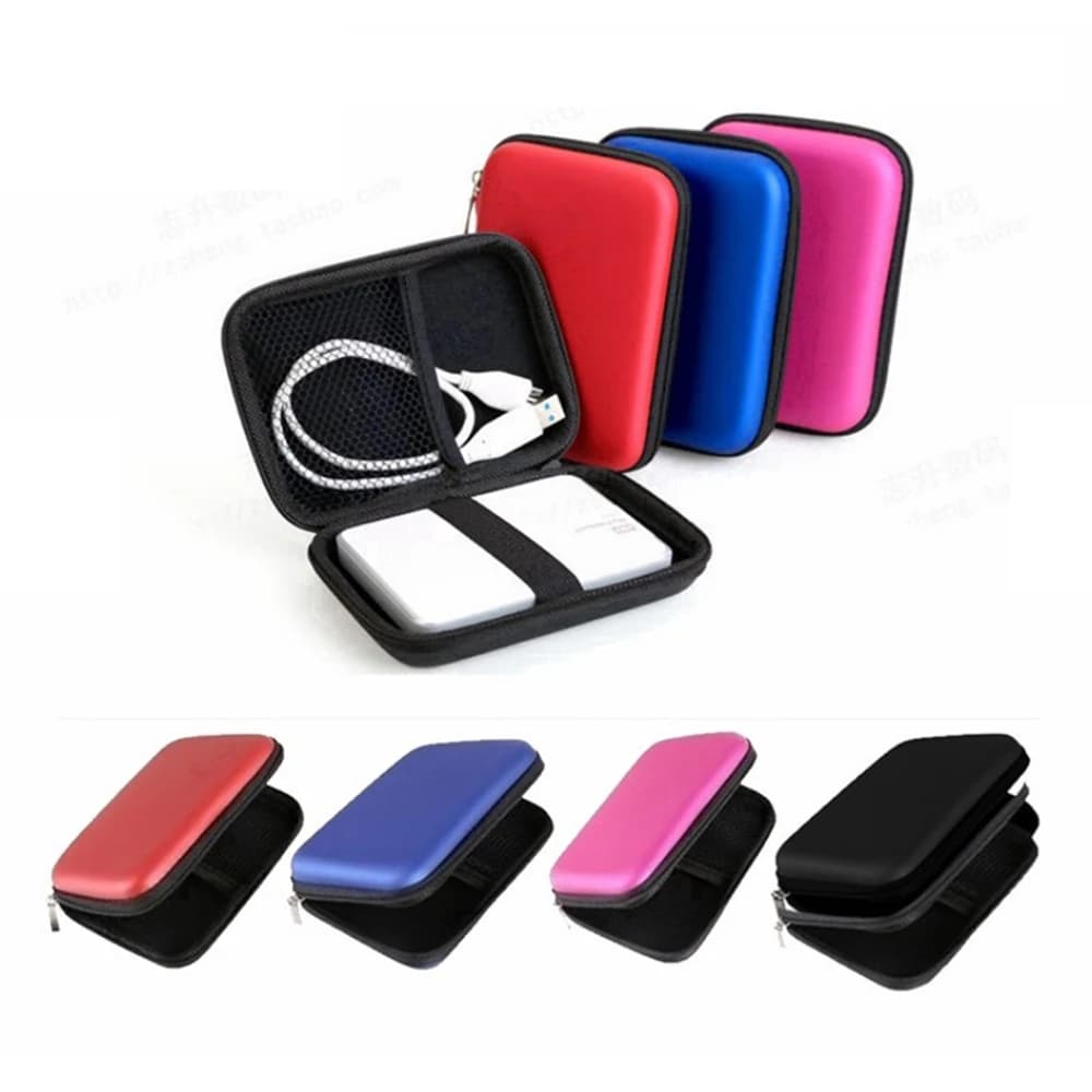 Custodia per disco rigido HDD da 2,5 '' Scatola per disco rigido VA Custodia per disco rigido esterno per disco rigido Cavo Power Bank Heatset