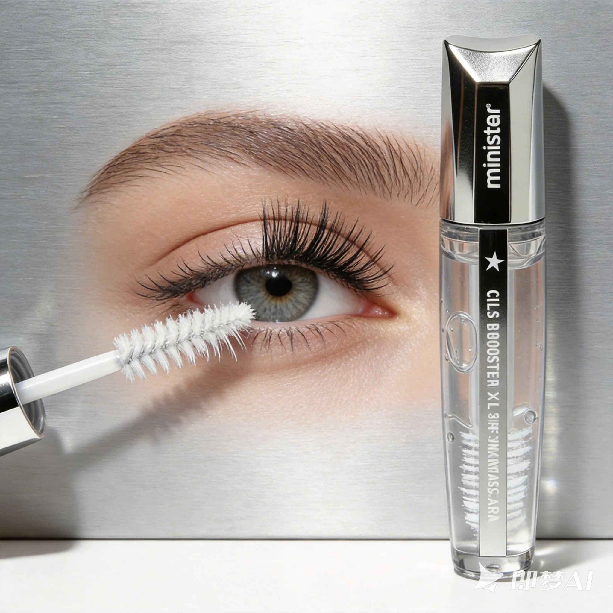 Minister Clear Lash Booster Mascara, Transparent Eyelash Setting Gel, Long‑Lasting Waterproof Lash Fixer Makeup Cosmetic