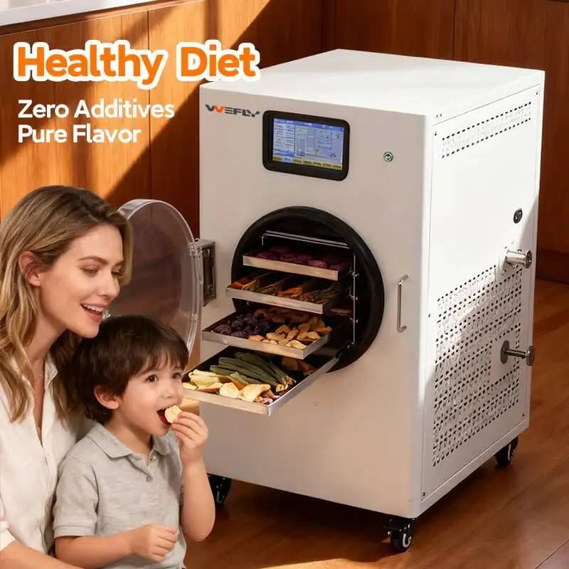 Mini liofilizzante Hine Vuoto Alimenti per animali domestici Verdura Frutta Essiccatore Perdita di peso Caramelle liofilizzate in polvere
