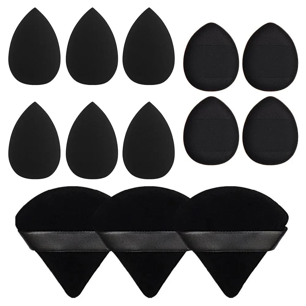 13 PSC Beauty Blow Set Large Blender for Beauty Mixing Spong 3 Corners Velvet Blow Up Fingers Tool for Makeup