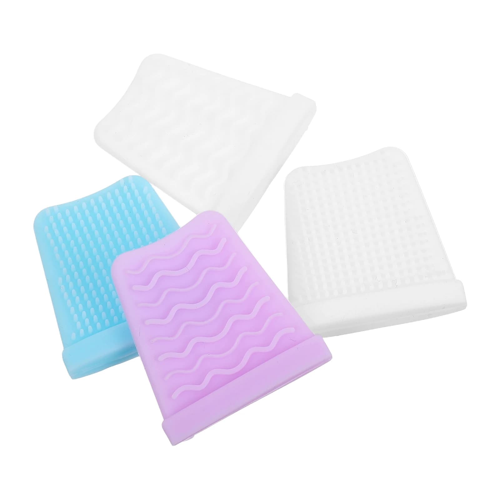 4 pezzi raschietto per il viso coperture protettive in silicone per strumenti per la rimozione della pelle maniche spatola per il viso scrubber pulizia strumenti per la cura della pelle