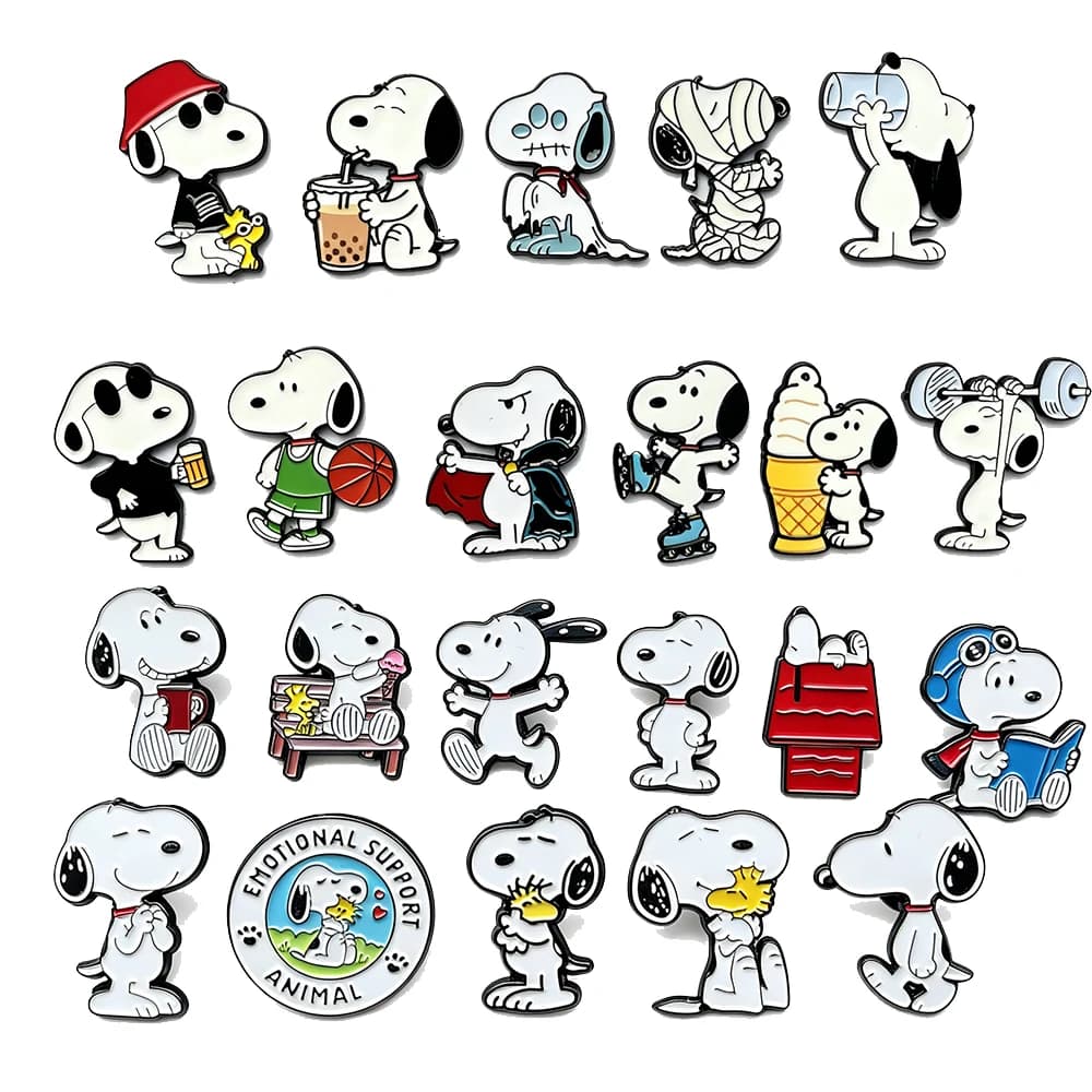 8/10/11pcs Puppy Dog Enamel Pins Set Cartoon Metal Lapel Brooches, Decorative Pins for Backpack Jacket Hat, Collectible Gifts