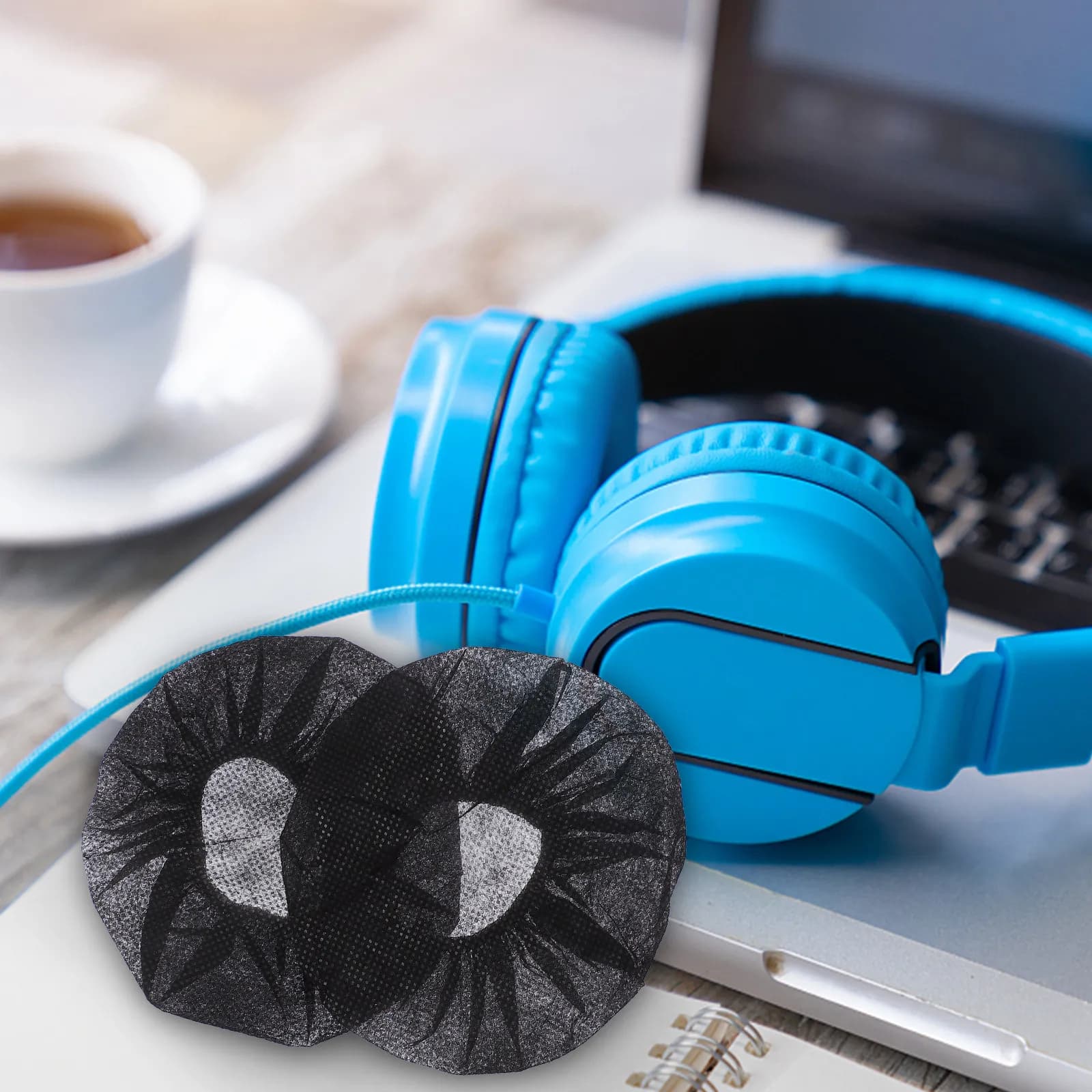 100Pcs Disposable Headphone Ear Covers Protective Cover Sweatproof Comfortable Headset Sanitary Use Gaming Headphone Cover