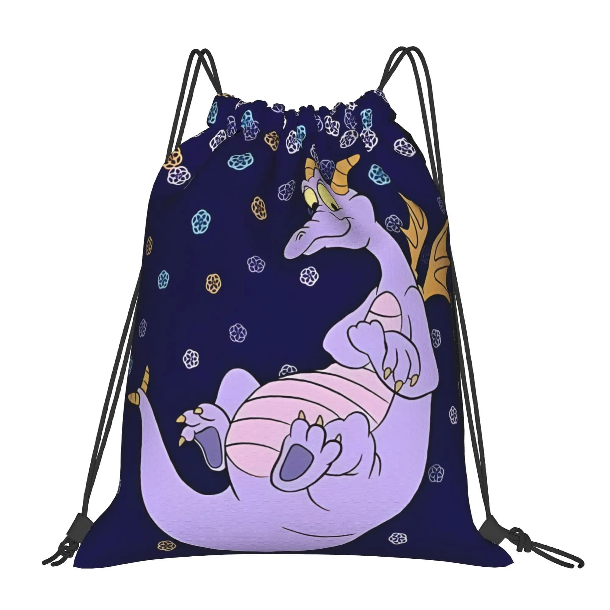 1 pezzo di borsa con coulisse Fun Cute Funny Figment, zaino da viaggio, borsa per scarpe da scuola