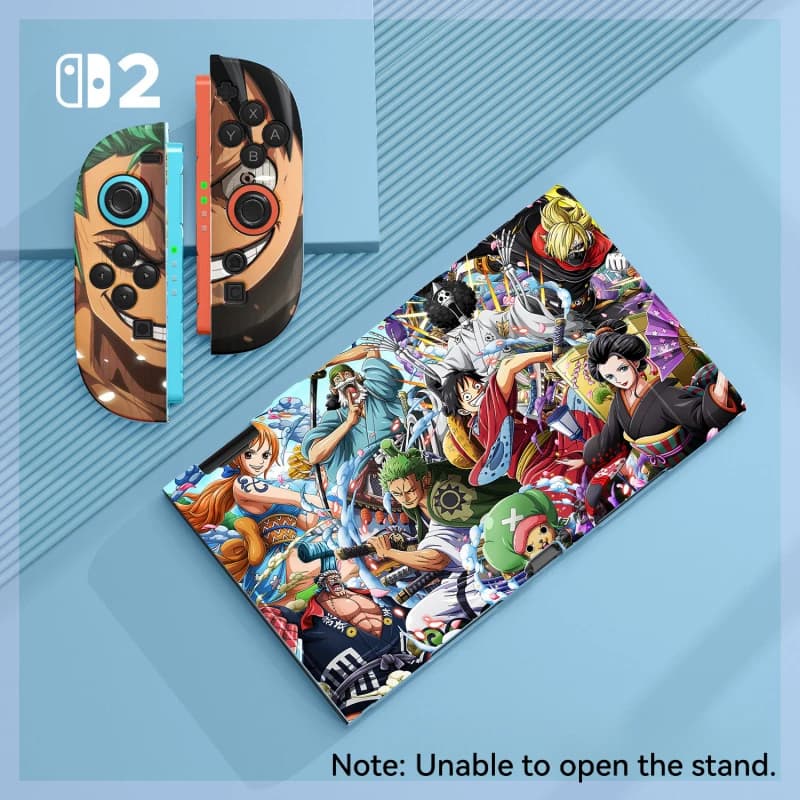 Anime One Piece Luffy Zoro Protective Case for Nintendo Switch 2 Cartoon Chopper Sanji Ace Matte TPU Split Soft Shockproof Shell