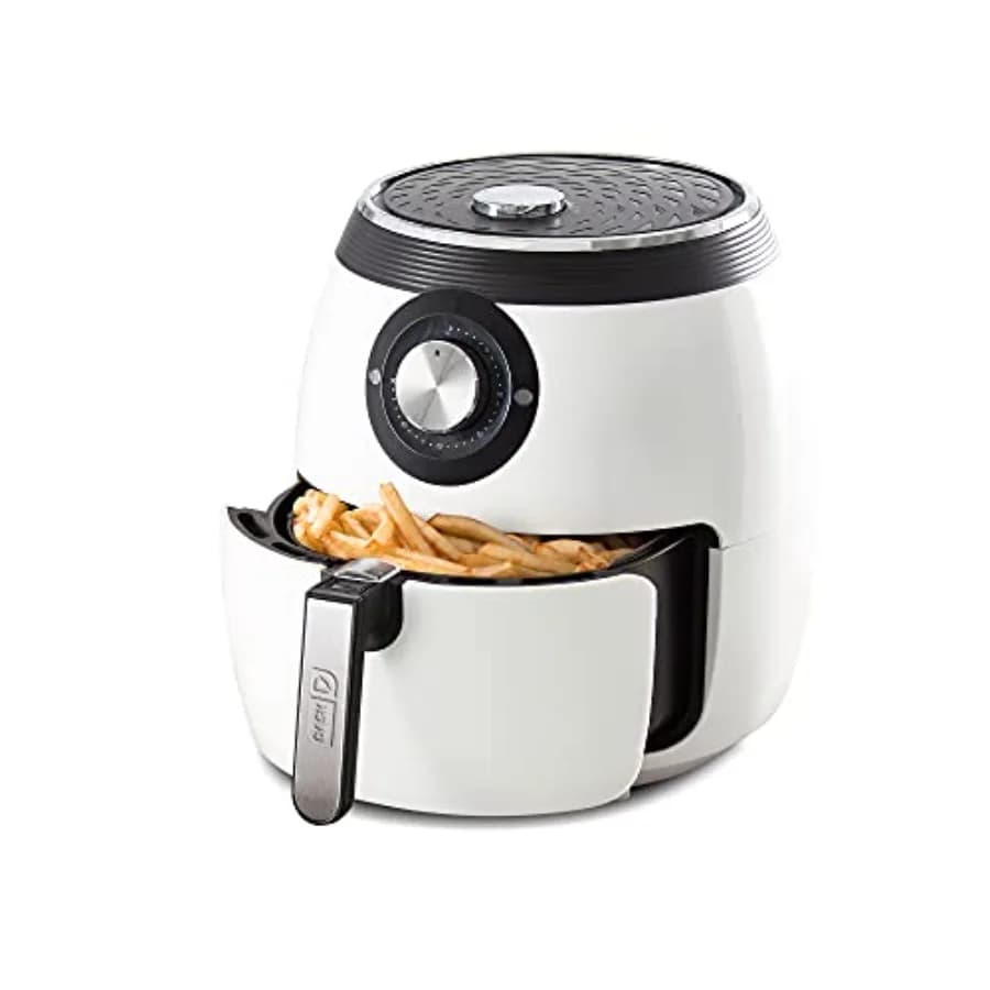 Deluxe Air Fryer with Adjustable Temperature Control and Automatic Switching - AirCrisp Technology - Spacious Anti-Agent Basket - 1700
