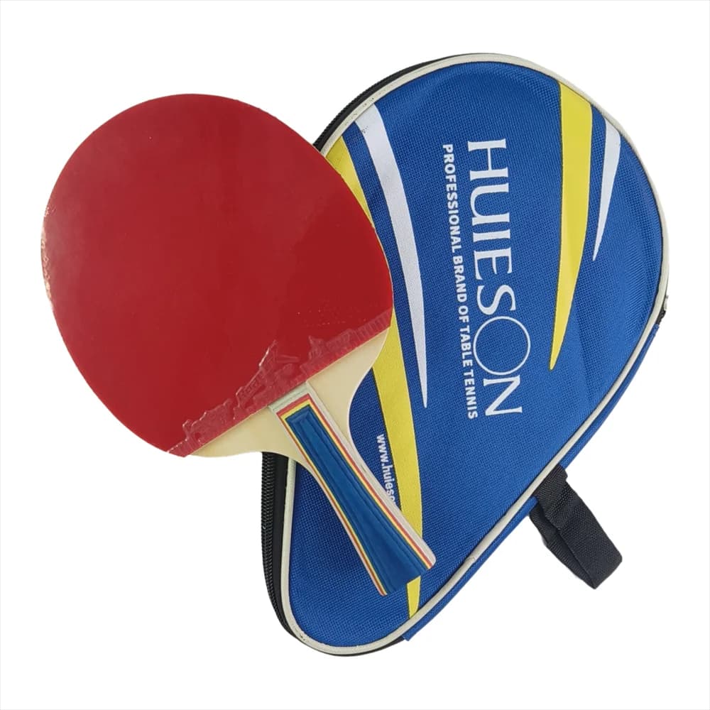Ping pong blade with small handle, 5 plywood + rubber sheet with pimples, handmade racket for professional ping pong club training