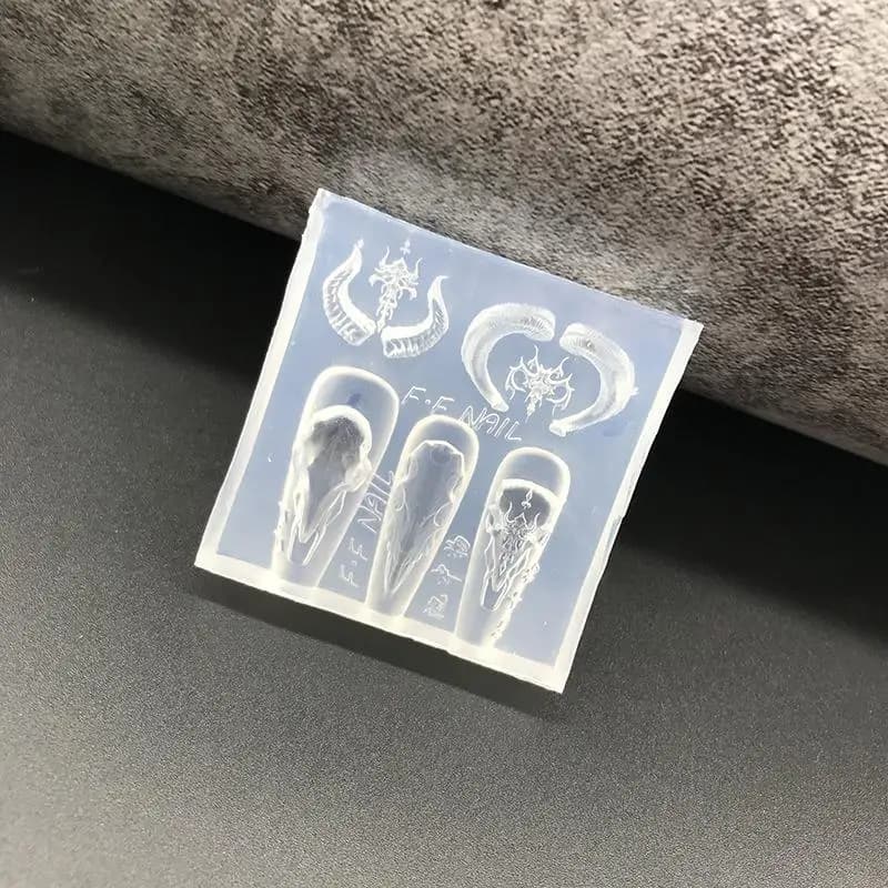 Sheepshead Stampo in silicone 3D Stampo per nail art Ciondoli per unghie Strumento per manicure Stampo per unghie Artigianato fai-da-te Stampo Decorazione per unghie Fornitura per salone