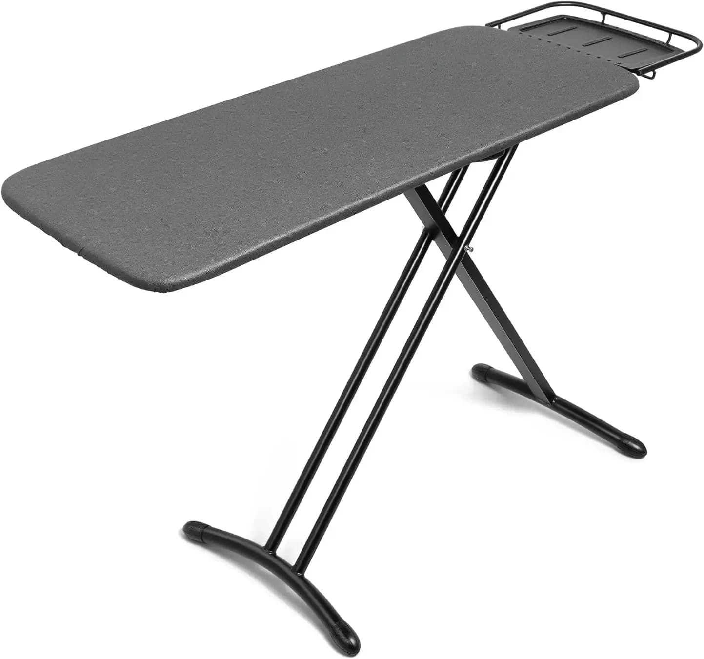 Asse da Stiro 18"x46" con Copertura Resistente al Calore e Tappetino in Feltro Spesso, Asse da Stiro Deluxe con Supporto per Ferro da Stiro a Vapore, Altezza Regolabile