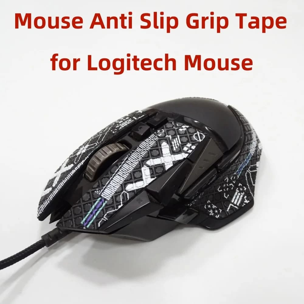 Nastro antiscivolo per mouse per Logitech G PRO X Superlight Wireless GPW GPX G502 Mouse da gioco, pelli per mouse con assorbimento del sudore