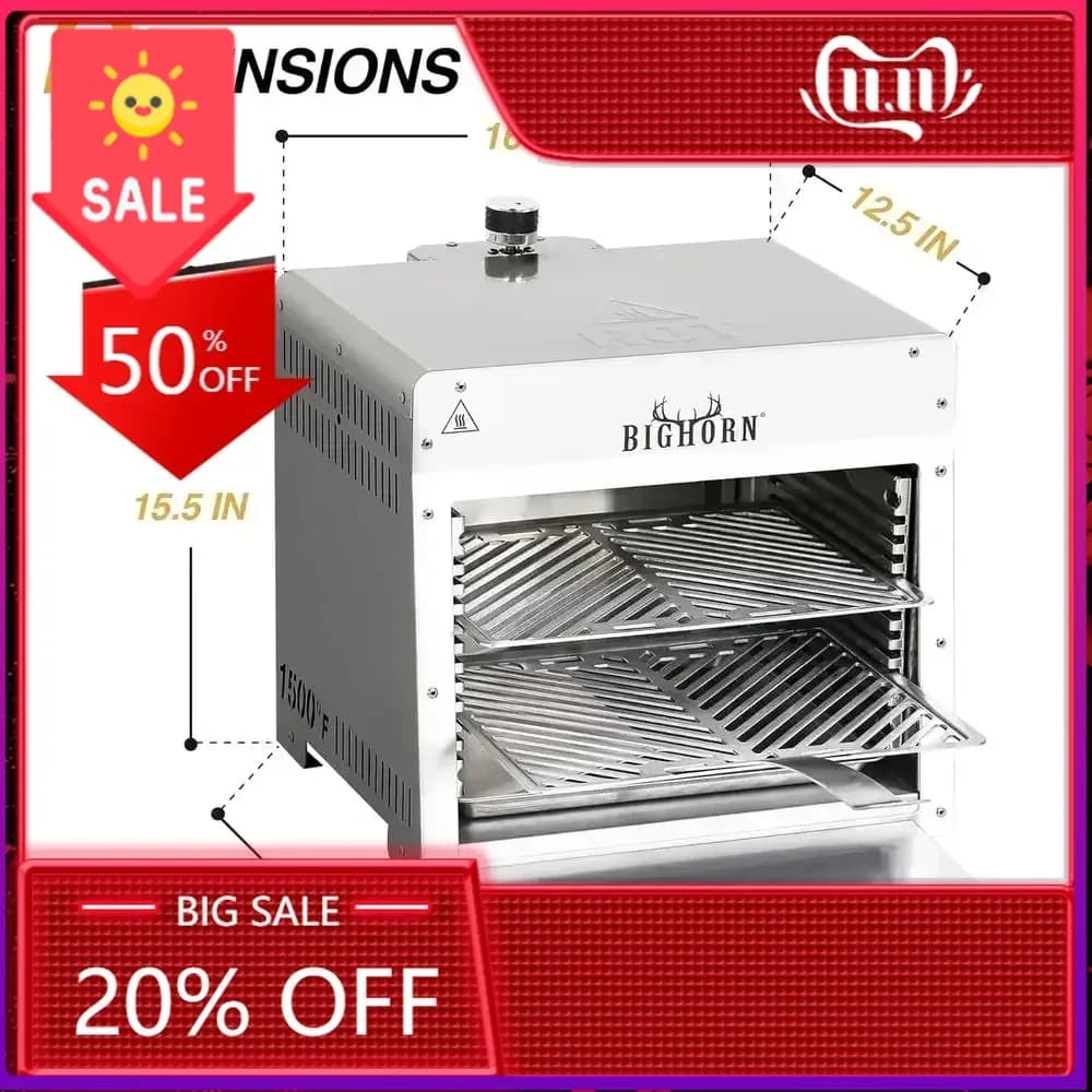 Bestseller Portatile 1500 ° Griglia a Propano a Infrarossi con Pietra per Pizza e Stazione per Arrostire Bistecche per Barbecue all'Aperto