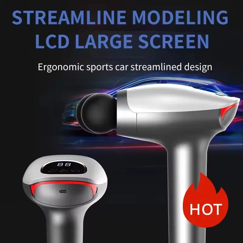 Double Head Massage Gun with USB Charging, Muscular Relaxation Electric Equipment, Deep Textile Massage