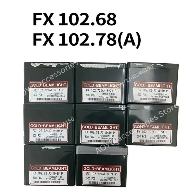 100 pz GOLD-BEAMLIGHT FX 102.68 1 #-8 # P 14G e FX 102.72(A) 1 #-8 # P 12G aghi per macchine per maglieria piana computerizzate