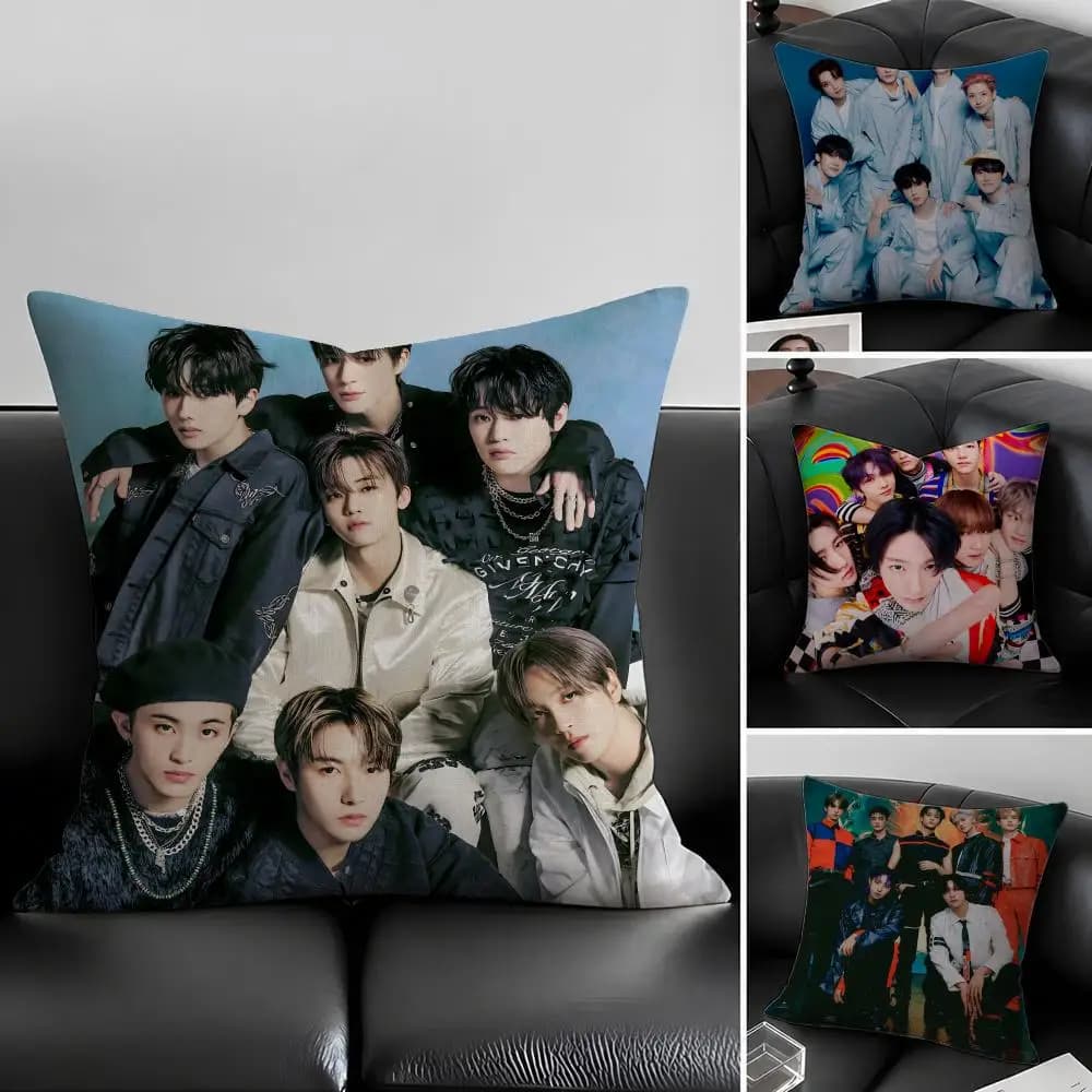 Singer NCT DREAM Cushion Cover Natural Linen Pillowcase Set, All-in-One Decor for Sofa, Bedroom & Chair