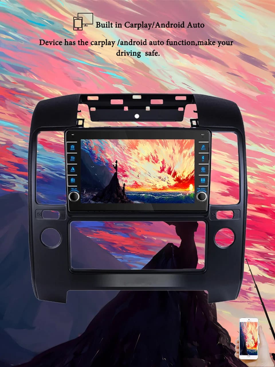 8G + 128G Android 14 For Nissan Navara D40 2004 - 2010 Autoradio Audio Multimedia Stereo PC Tablet Monitor GPS 2 Din DVD Carplay