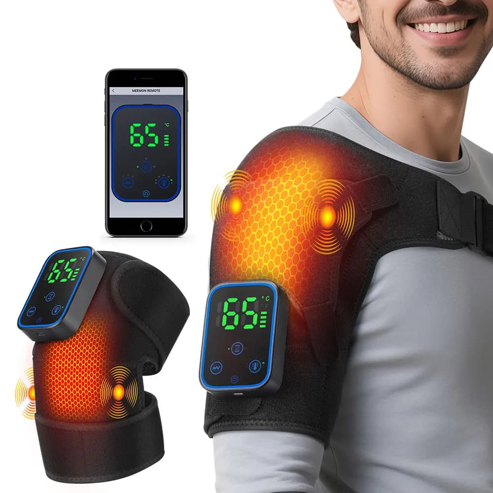 Wireless control Grafen heating Spalla Ginocchio Massage Ginocchio Sweatshirt Arthritis Hot winding Massage Support Belt