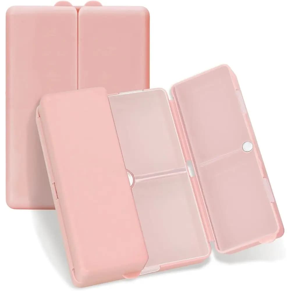 Portapillole portatile da viaggio a 7 scomparti - Contiene farmaci, vitamine e integratori in oro rosa