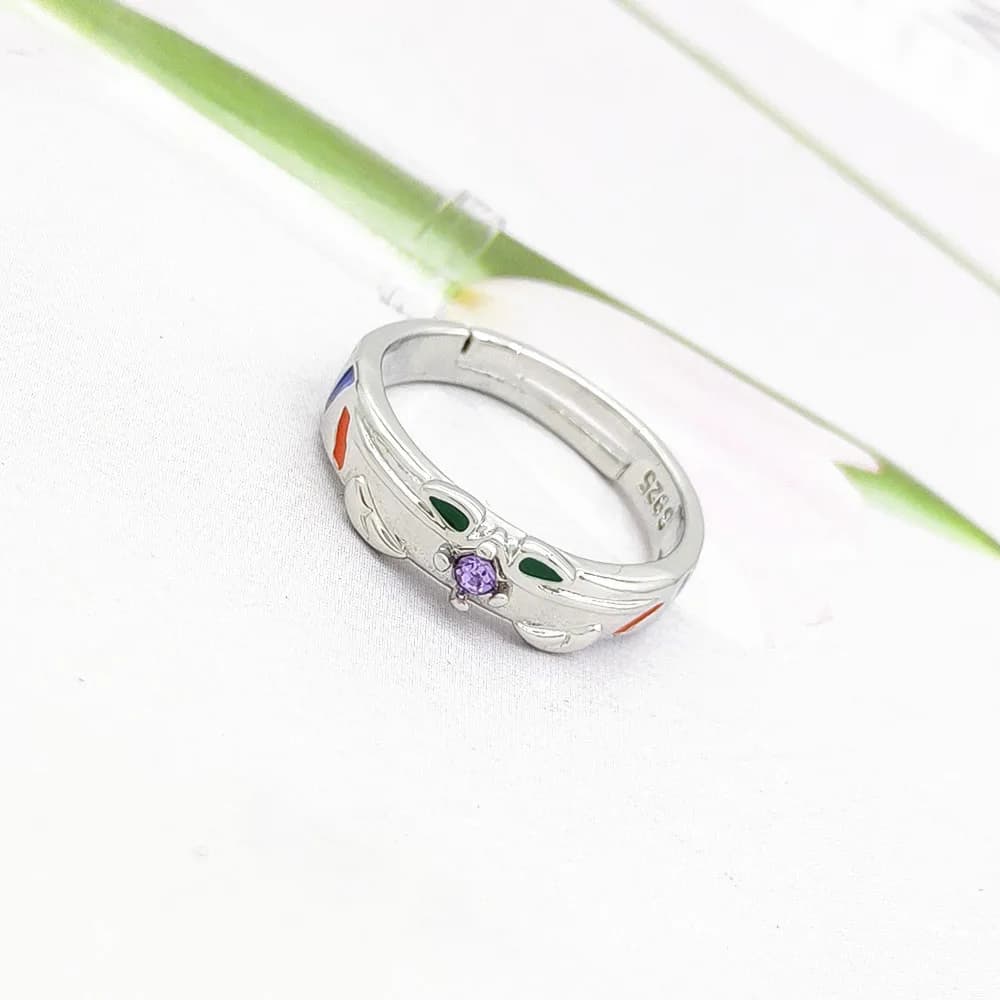 Anello EVA Unit-00 Rei Ayanami, Accessorio per Costume Cosplay, Regalo per Fan