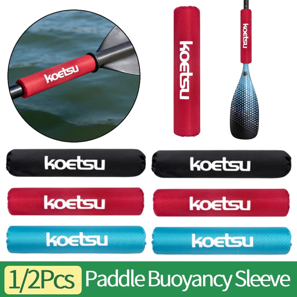 1/2Pcs Paddle Buoyancy Sleeve 420D PU EPE Foam Paddle Float SUP Board Accessory for Kayaking Canoeing Stand Up Paddleboarding