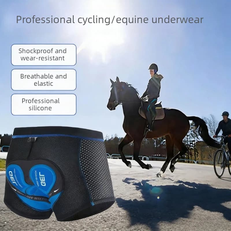 Breathable Cycling Shorts with 5D Gel Padded Anti-shocket for Cycling/Equestrian MTB Man/Woman