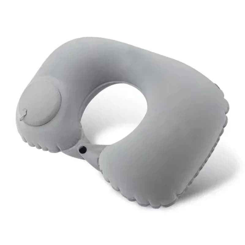 Cuscino per il collo a forma di U, tipo push da viaggio all'aperto Cuscino per il collo gonfiabile automatico Cuscino per poggiatesta per auto da campeggio Accessori per auto Interni