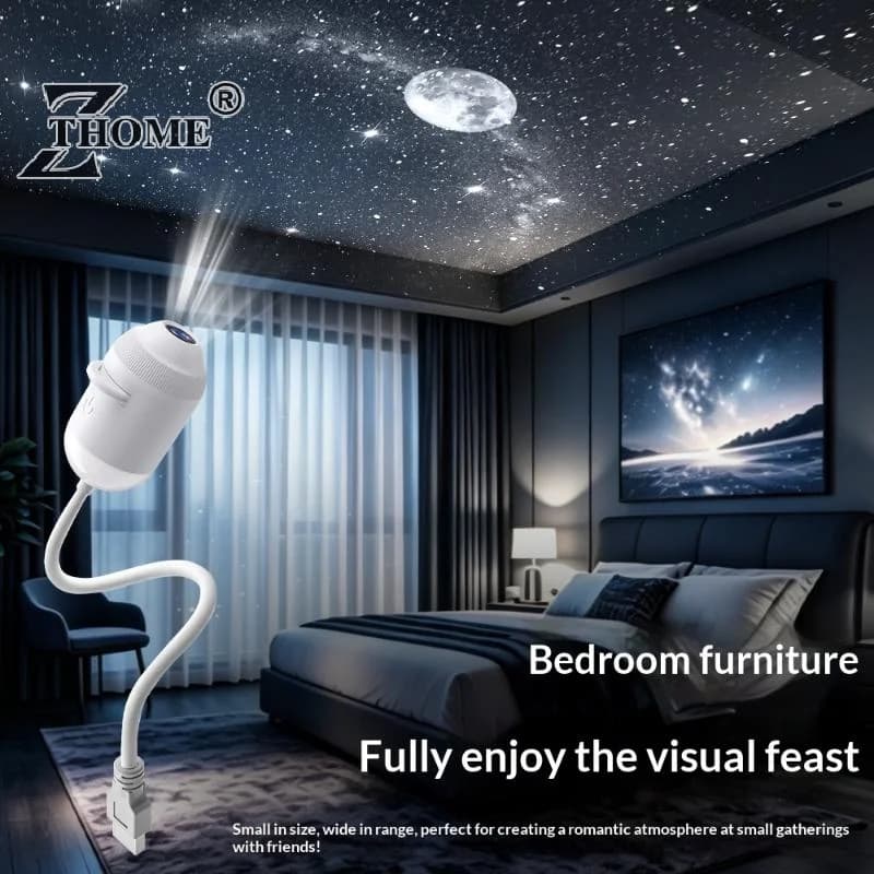 1Set Mini Starry Sky Projector Light Dimmable For Cars Bedrooms Bars Indoor Holidays Ambience Night Light