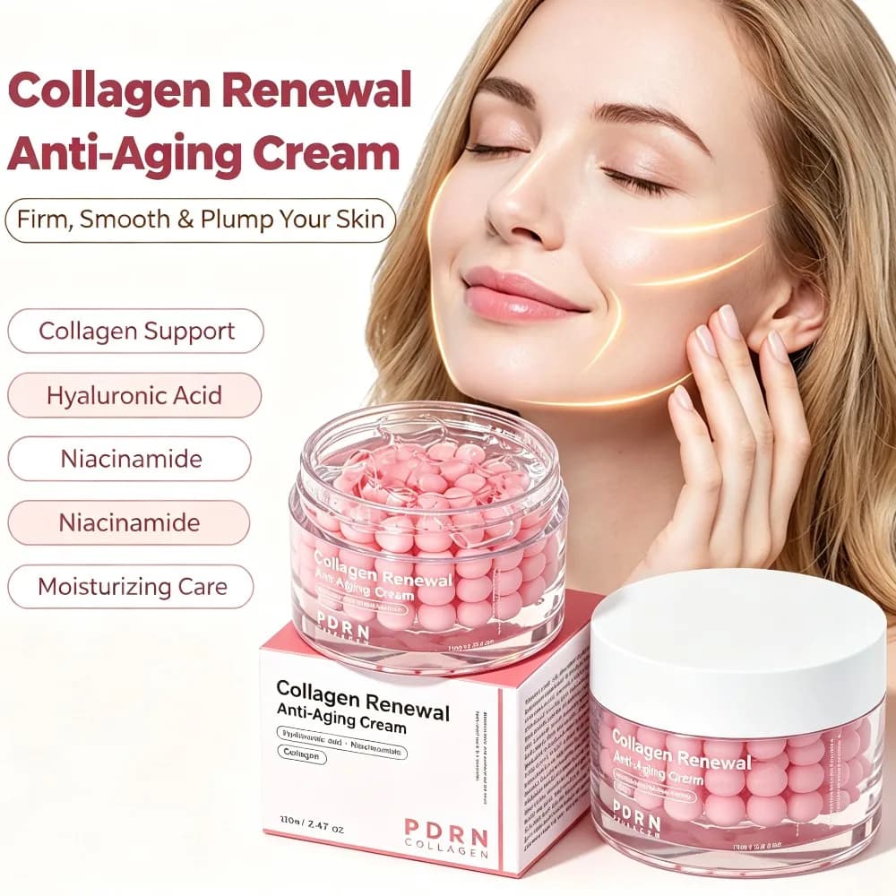 70g PDRN Capsule Cream Peptide Sodium Collagen Skin Care Jelly Cream Face Body Repair Moisturizer Hydrating Nourish Refreshing