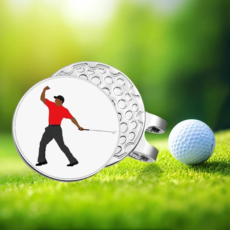 Creativo divertente magnetico pallina da golf pennarello cappello clip berretto da baseball all'ingrosso borchie decorative clip forniture da golf