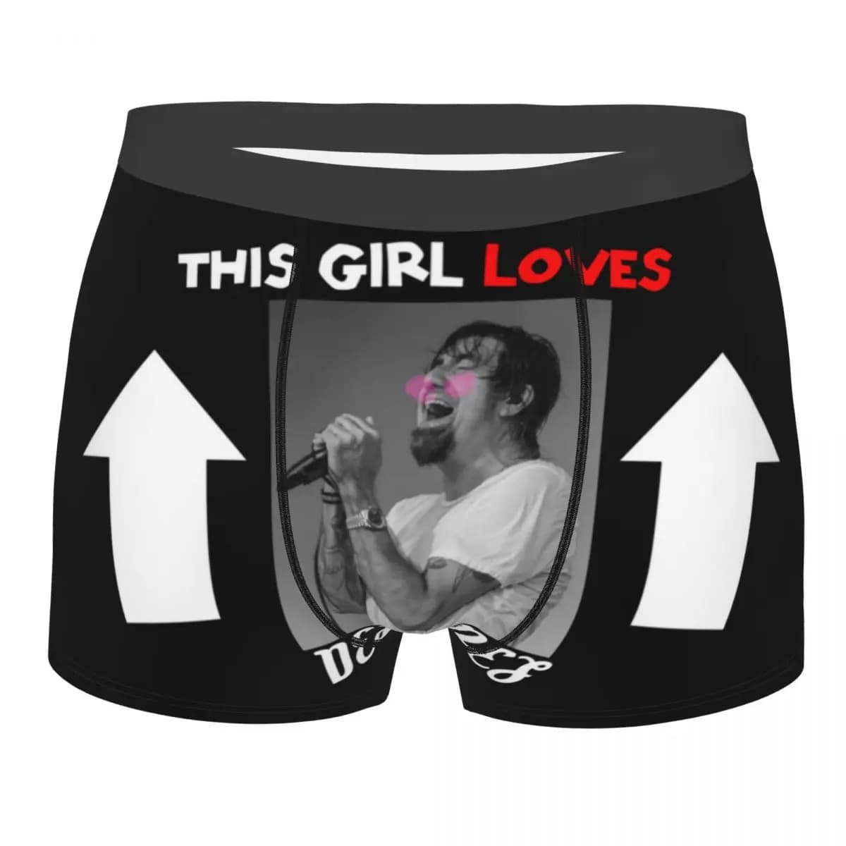 Pantaloncini boxer da uomo con stampa 3D di Alternative Metal Band Deftoness, mutande morbide da uomo