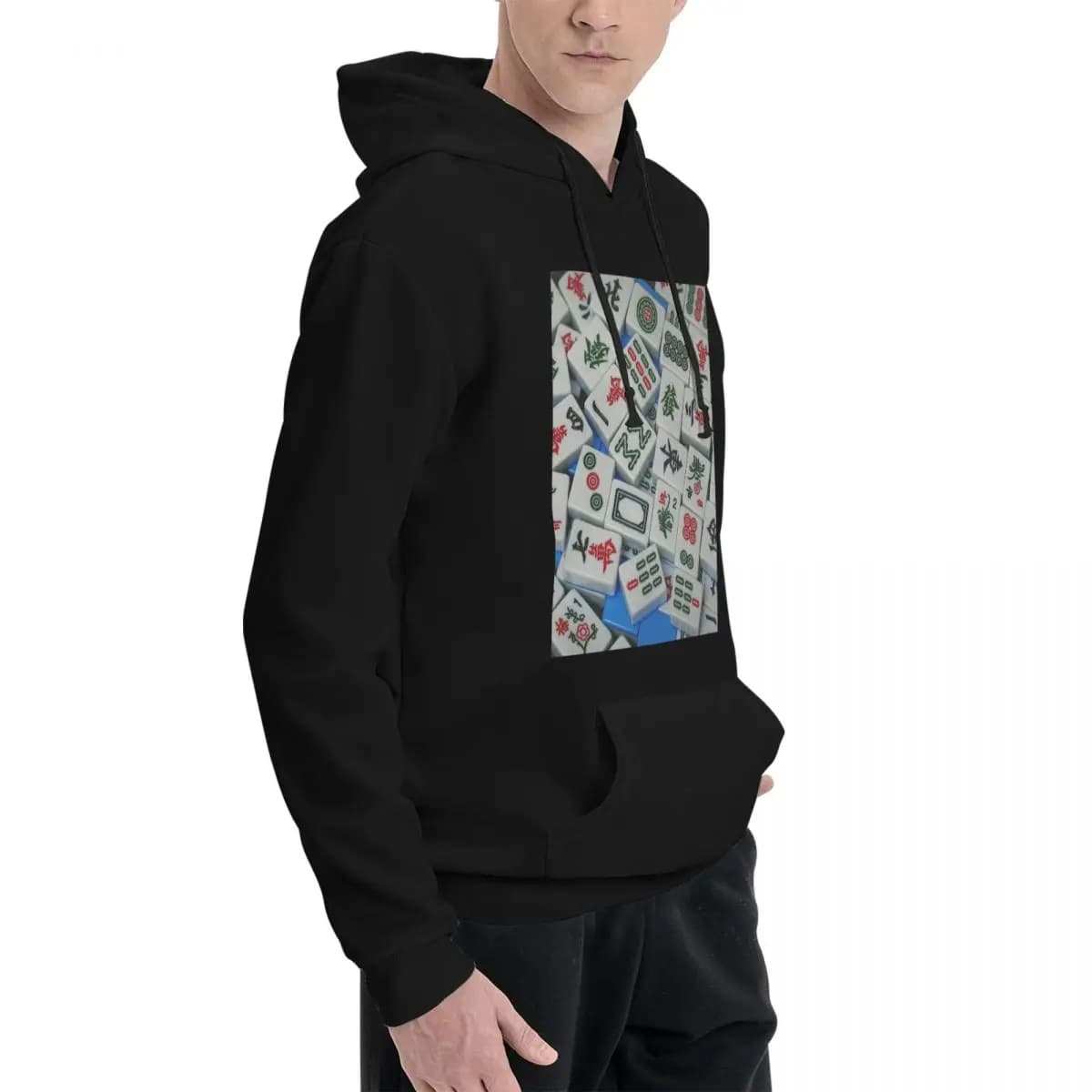 Mahjong Tile Pattern Hoodies Men Women Casual Pullover Sweatshirts Fashion Long Sleeve Clothing Autumn Winter