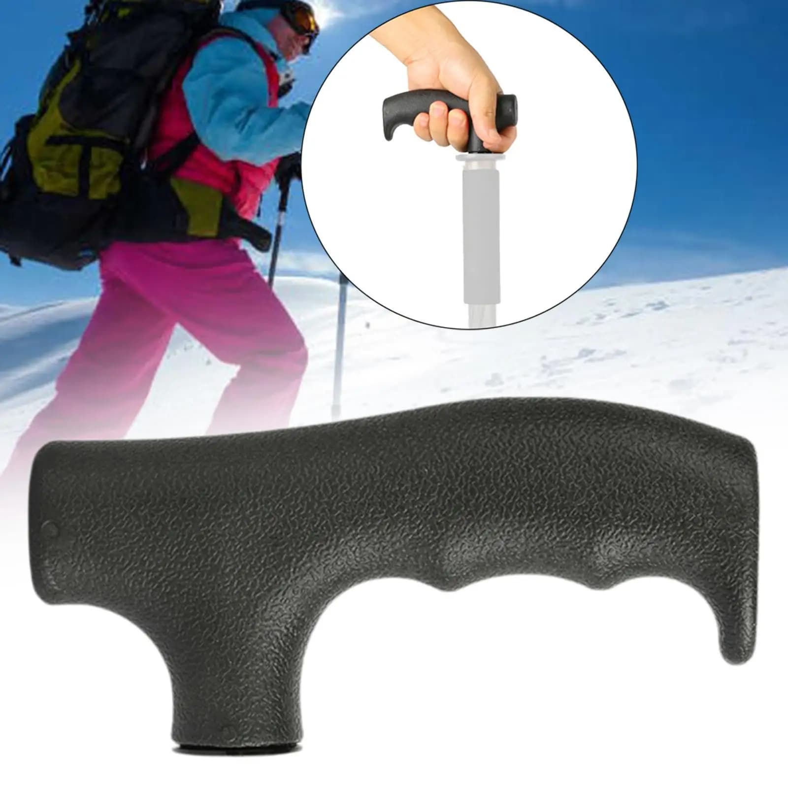 Monopod Handle Adapter Lightweight Walking Stick Grip Unipod Converter Accessory for Hiking Trekking Climbing