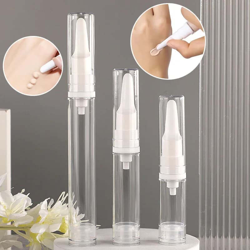 10 flaconi vuoti per fondotinta liquido, dispenser per lozione e crema per gli occhi, contenitori da viaggio portatili e ricaricabili