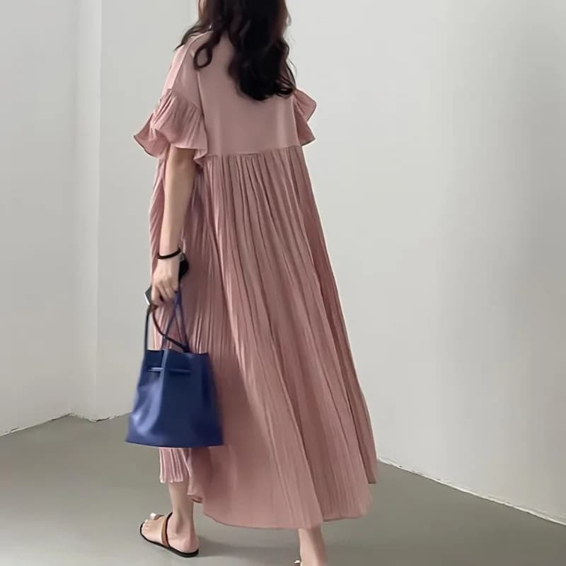 Abito giapponese Abito lungo da donna a pieghe larghe